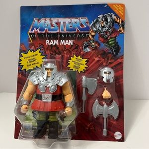 HE-MAN MASTERS OF THE UNIVERSE Ram Man deluxe Action Figure NRFB MOTU heman